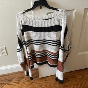 Striped Cropped Sweater
